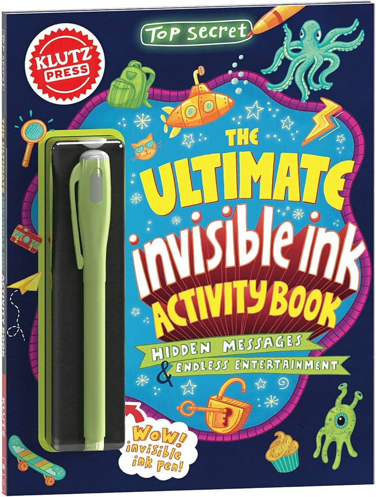 Top Secret: The Ultimate Invisible Ink Activity Book (Klutz Activity Book) | Amazon (US)