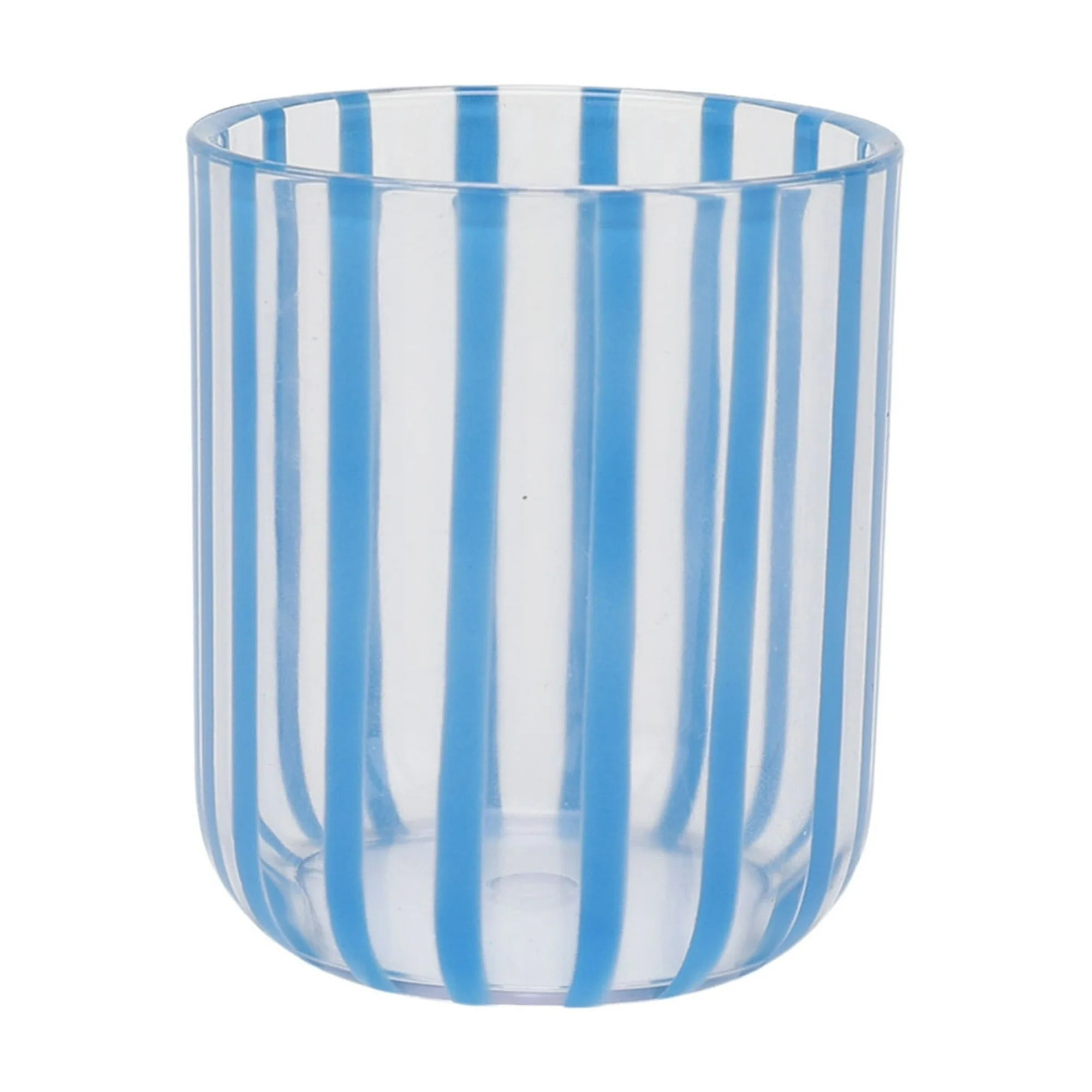 Mainstays by Becky G. & Alejandra 14-Ounce Short Acrylic Stripe Line Tumbler, Blue - Walmart.com | Walmart (US)