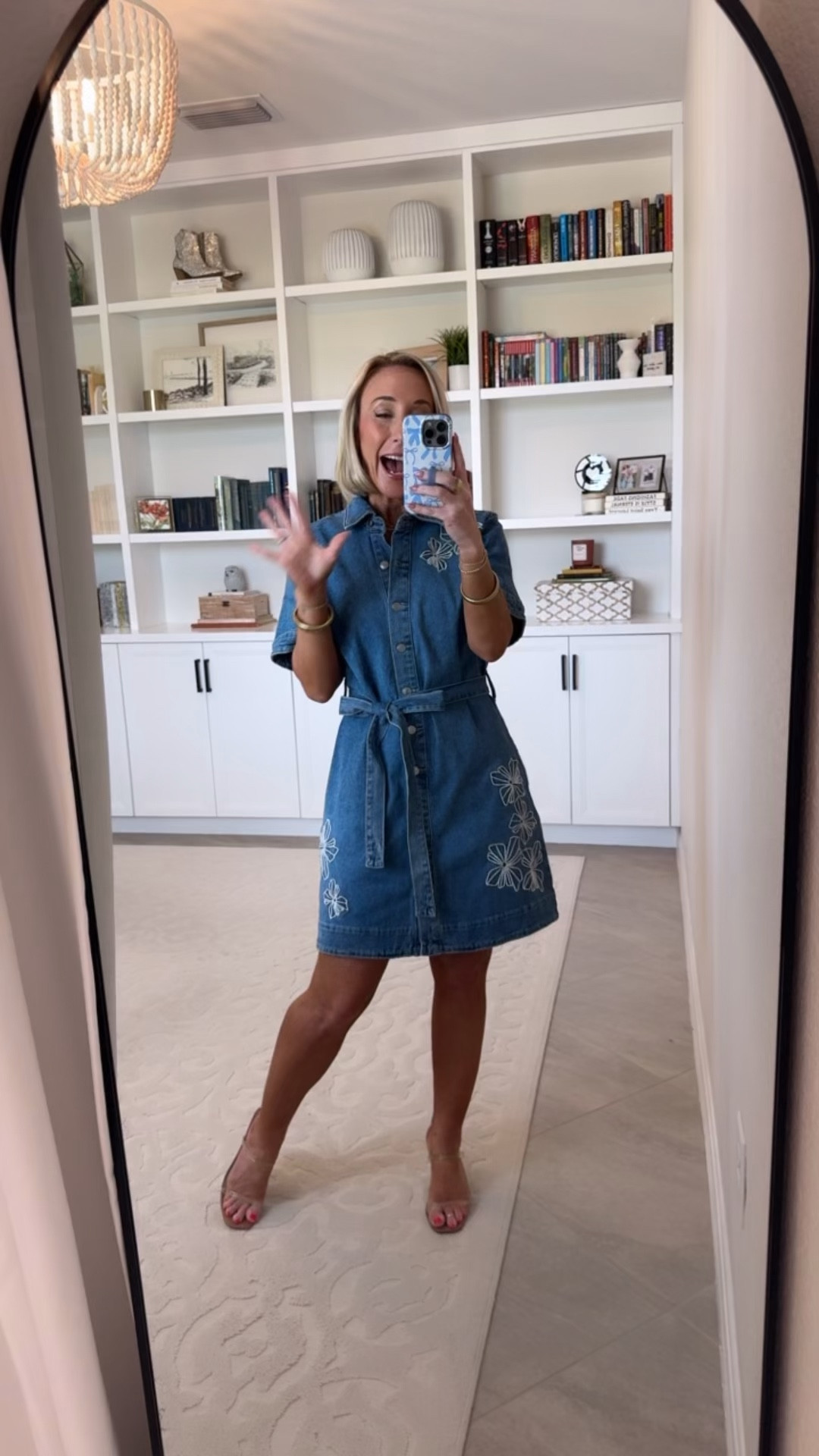 Walmart - denim haul: Embroidered Denim Mini Shirtdress w/ Belt - size XS. $34. 

 

#LTKSeasonal #LTKOver40