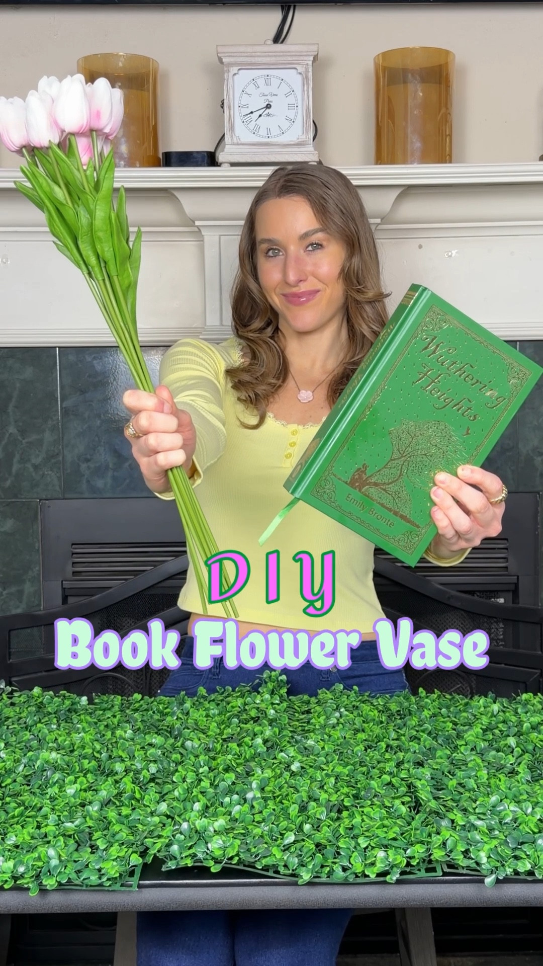 DIY book flower vase. Spring decor. Spring home. Spring decorations. 

#LTKHome #LTKSeasonal