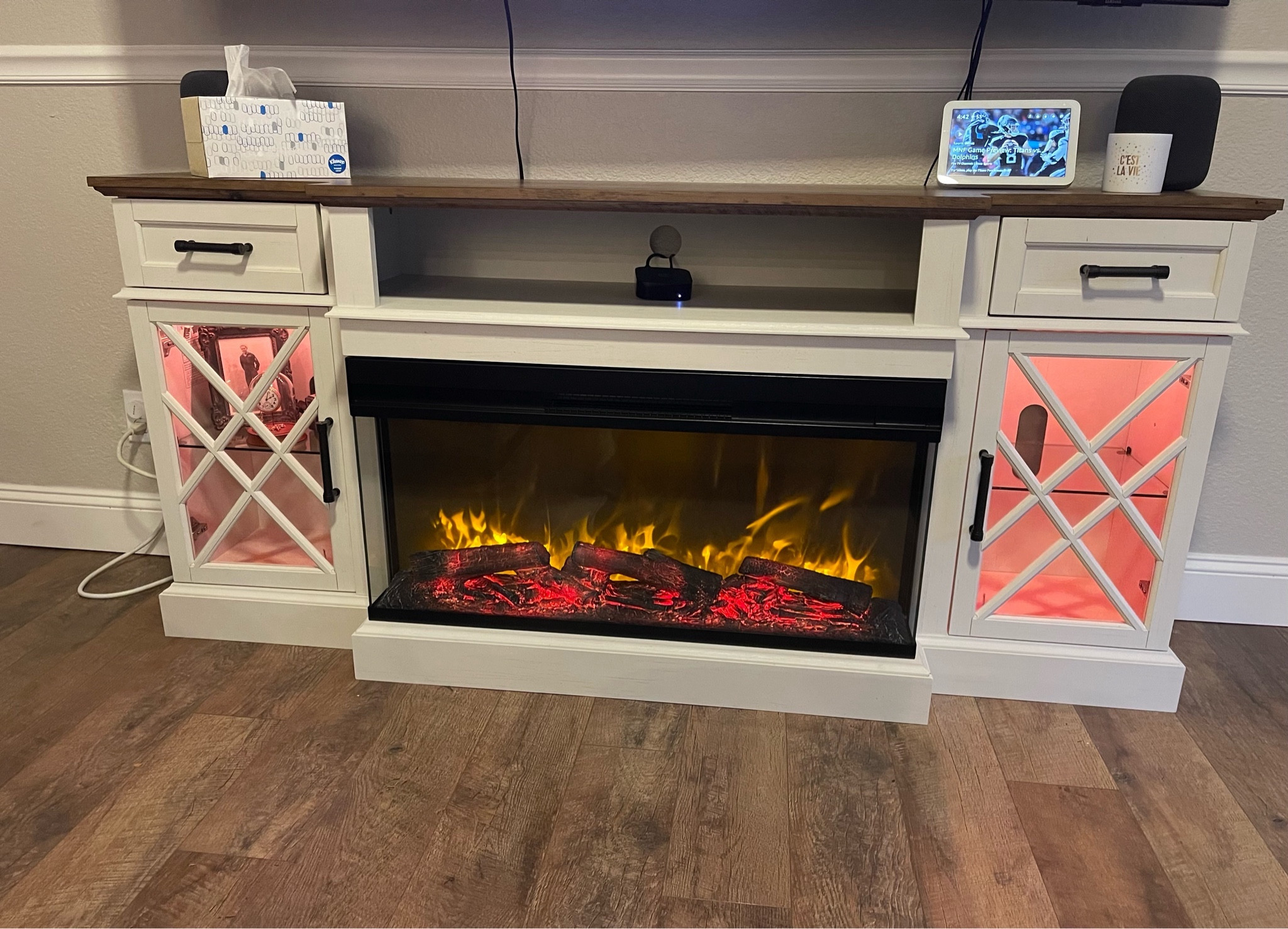 Fireplace tv stand 

#LTKfamily #LTKsalealert #LTKhome