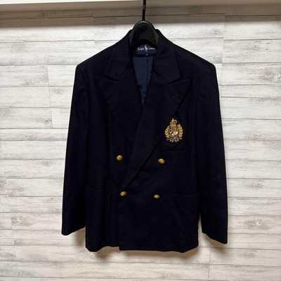Ralph Lauren Gold Button Navy Blazer Wool Jacket No. 9 | eBay | eBay US