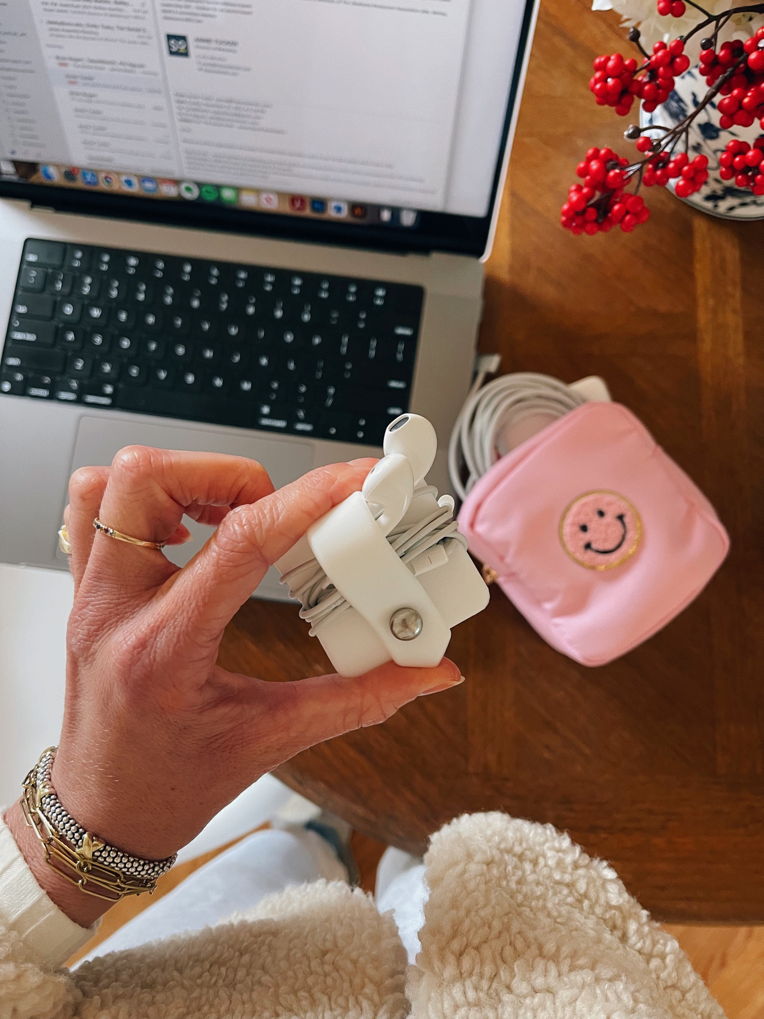 Cord keeper and Stoney clover bag!