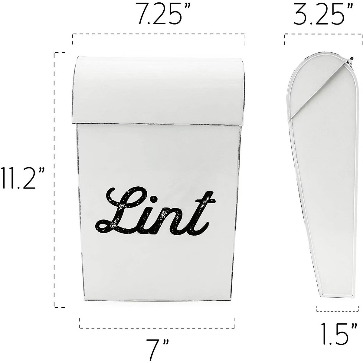 AuldHome Design Black Enamelware Lint Holder Bin; Modern Farmhouse Laundry Room Decor | Target