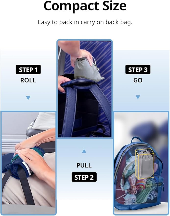 Travel Pillows for Airplanes, FSA HSA Eligible Approved Travel Accessories for Long Flight Head S... | Amazon (US)