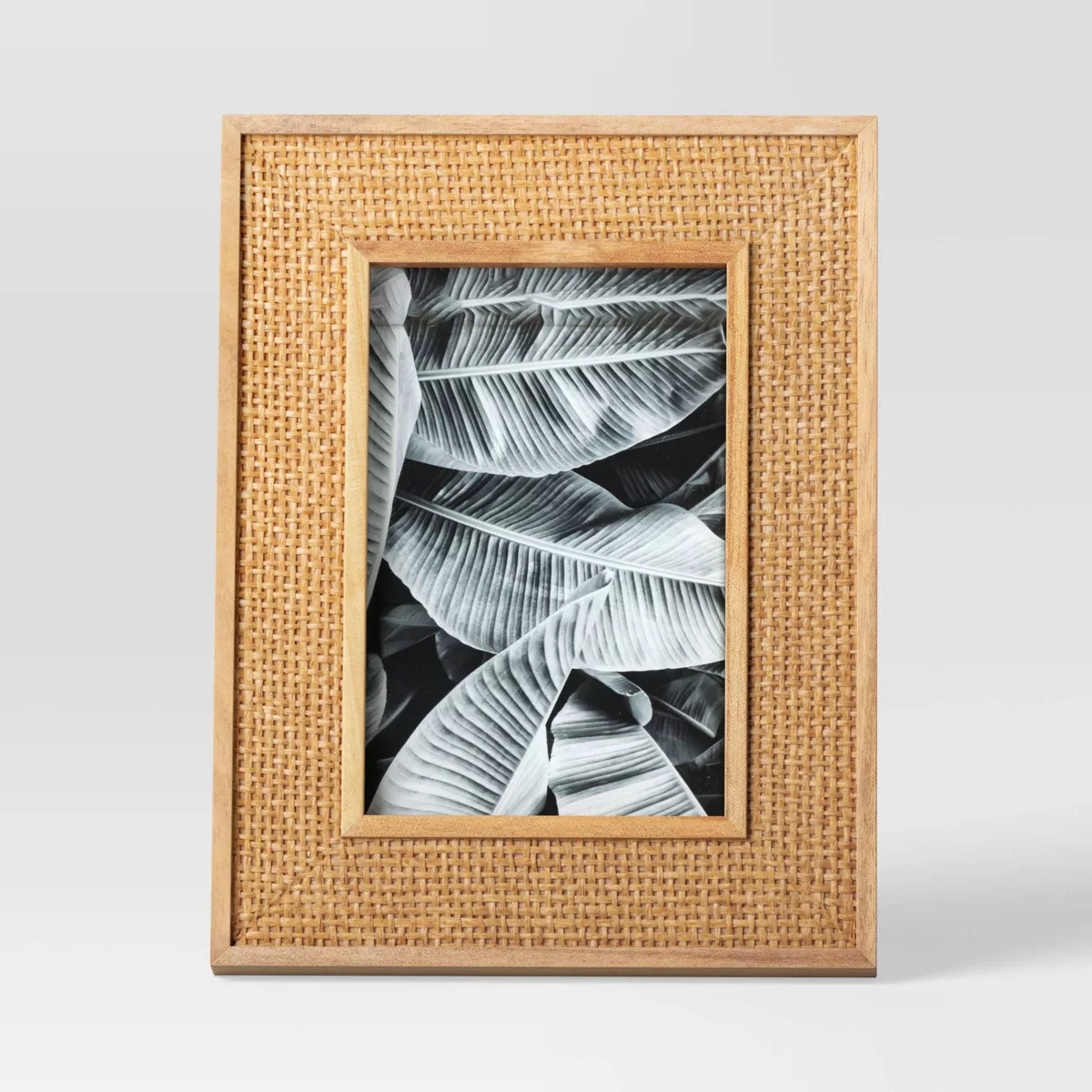 5" x 7" Caning Table Frame Natural - Threshold™: Modern Style, Paulownia Wood, Easel Back Displ... | Target