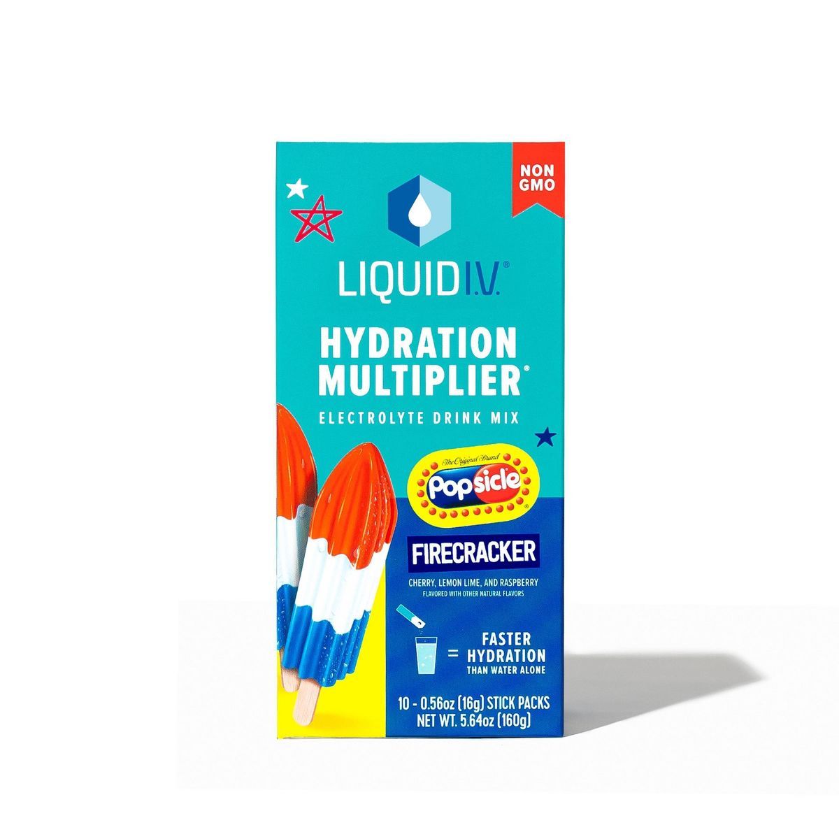 Liquid I.V. Hydration Multiplier Vegan Powder Electrolyte Supplements - Popsicle Firecracker - 0.... | Target