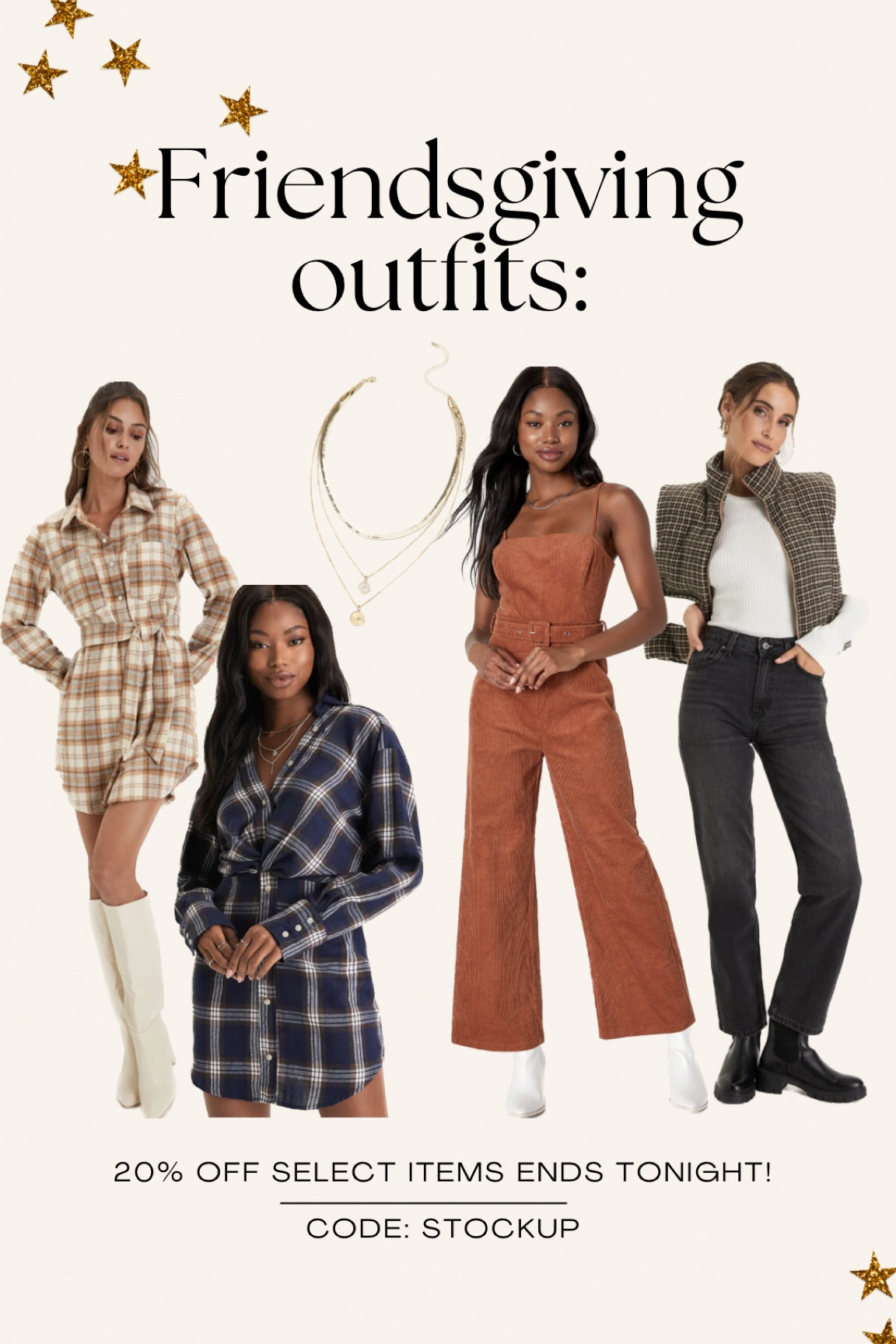 20% off select styles ends tonight! Code: STOCKUP - thanksgiving and friendsgiving fall outfits 

#LTKSeasonal #LTKGiftGuide #LTKHoliday