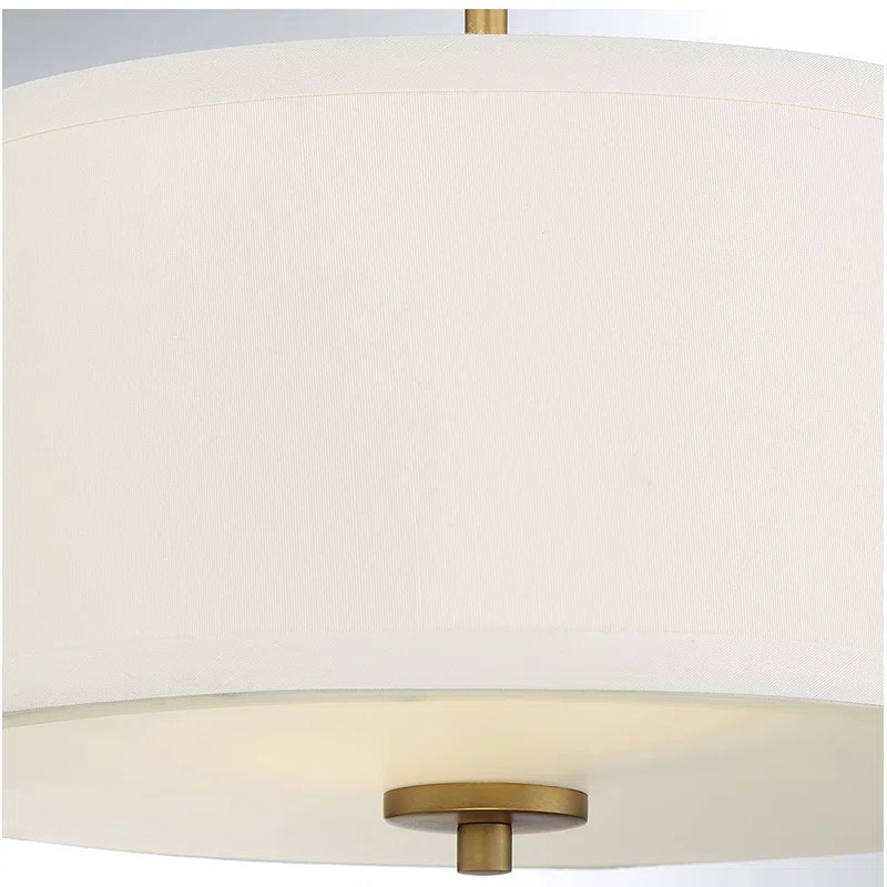 Aaru Fabric Semi Flush Mount | Wayfair North America