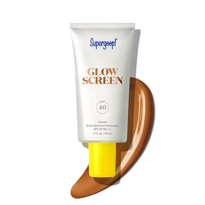 Supergoop! Glowscreen SPF 40, Sunset (Deep Bronze Glow) - 1.7 fl oz - Glowy Primer + Broad Spectr... | Amazon (US)