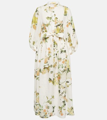 Wisteria floral linen minidress | Mytheresa (UK)