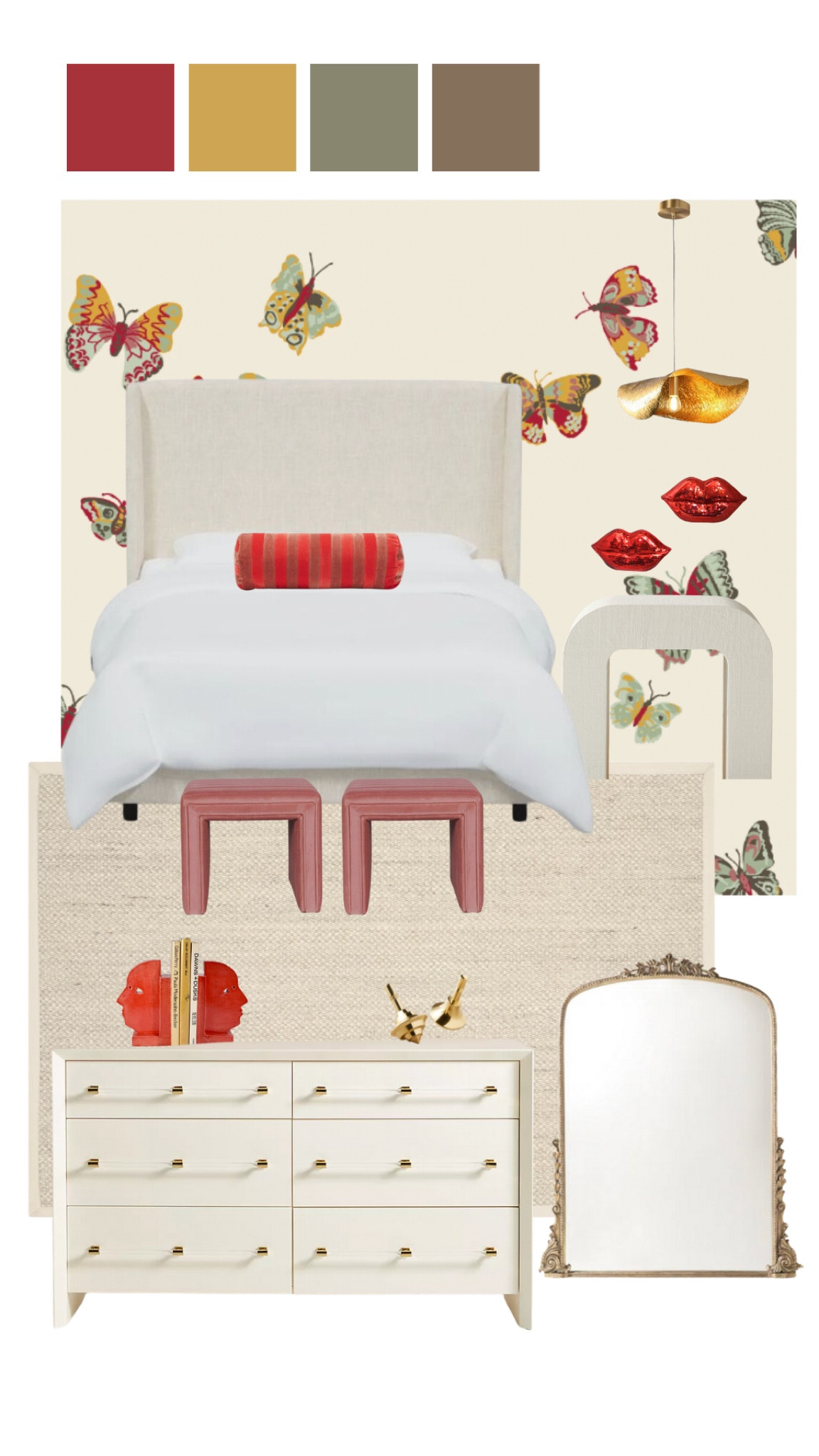 The wallpaper just makes it 😍😍😍 & you can never go wrong with pops of red ❤️

#LTKHoliday #LTKbeauty #LTKGiftGuide