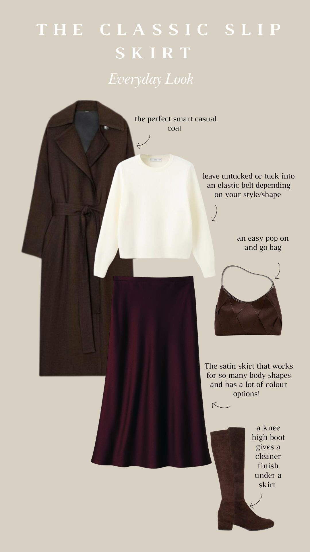 The classic slip skirt can be worn, in so many different ways! This skirt is from Uniqlo and a very popular one on my LTK from 2025!  

 #LTKuk #LTKwinter #LTKeurope