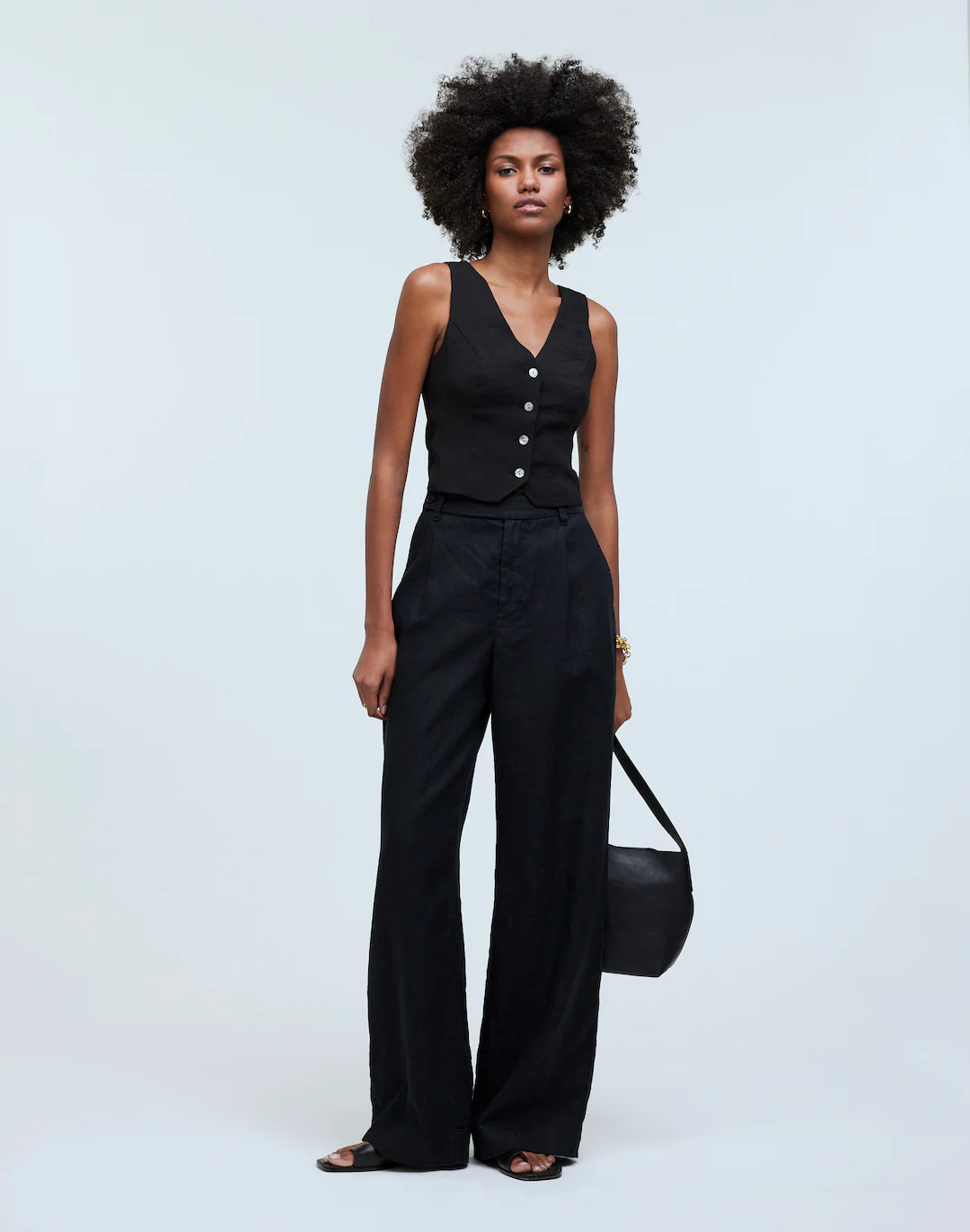 Katrina Crop Vest Top in Softdrape | Madewell