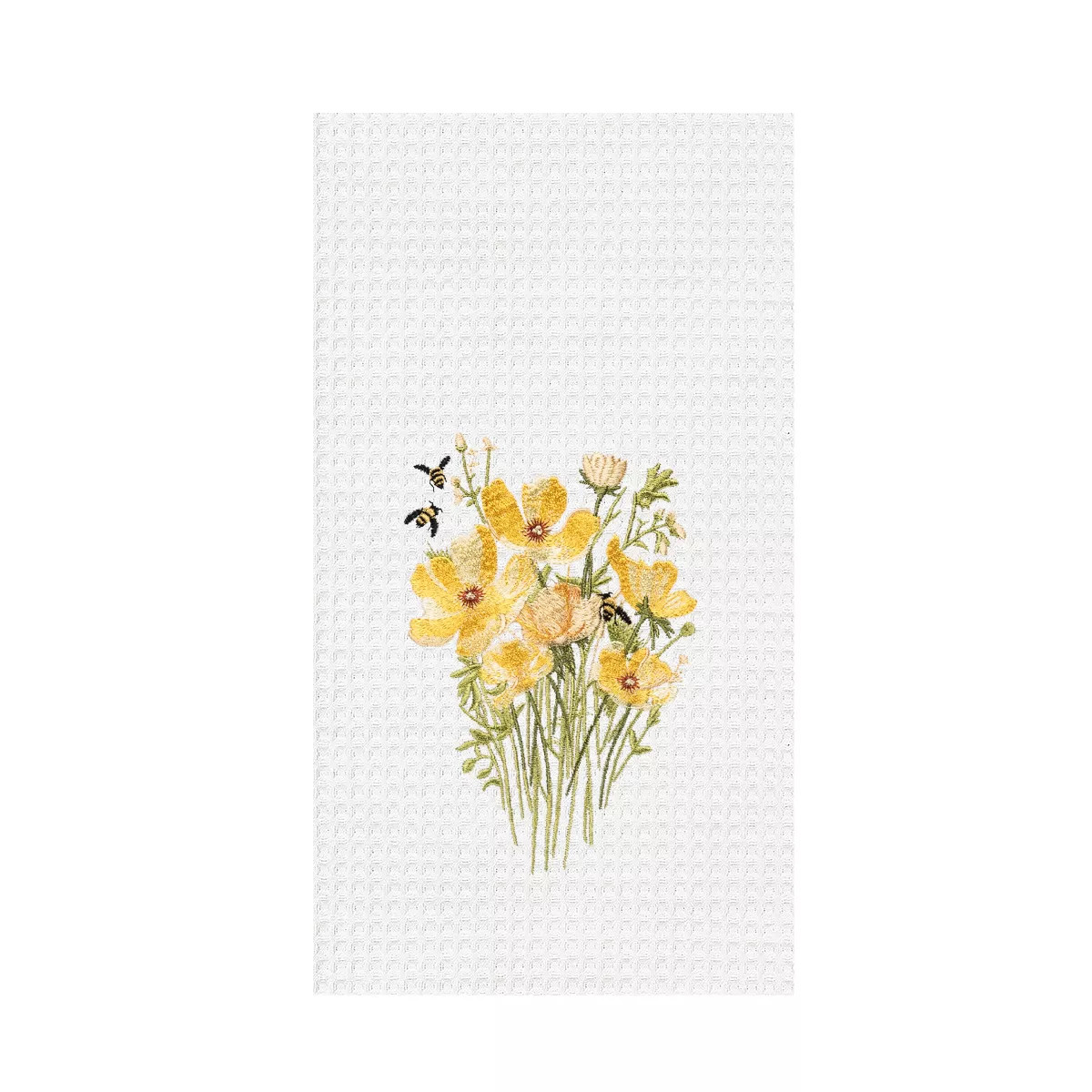 C&F Home Honey Bee and Yellow Floral Flowers Spring Dishtowel Home Kitchen Drying Dish Towel All ... | Target
