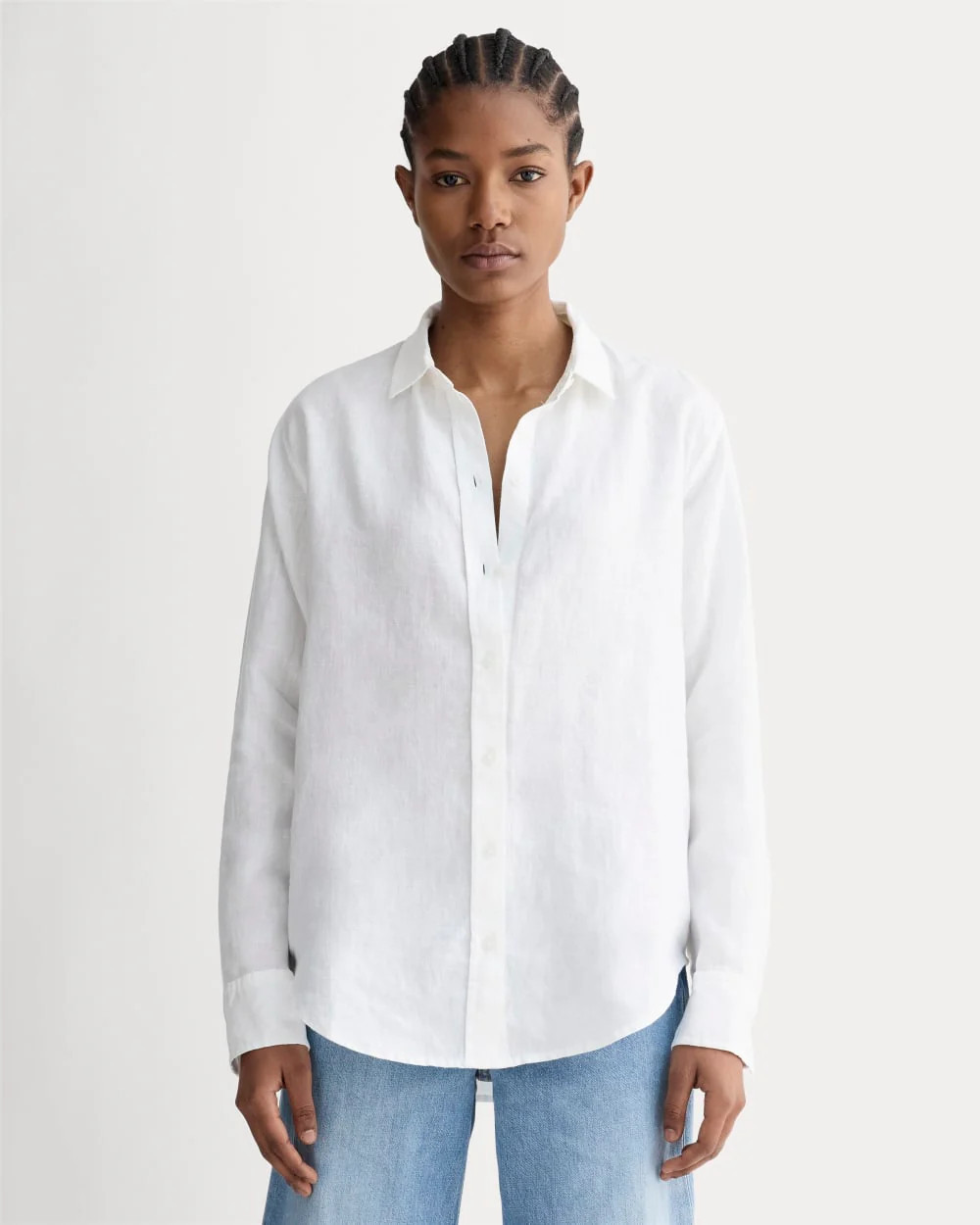 Women's Must-Have Shirt in Linen by Everlane in White, Size 0 | Everlane