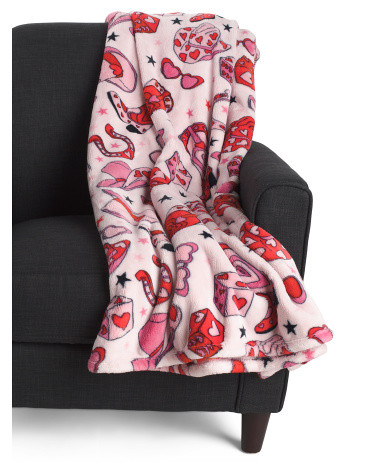 60x70 Oversized Cowgirl In Love Throw | TJ Maxx