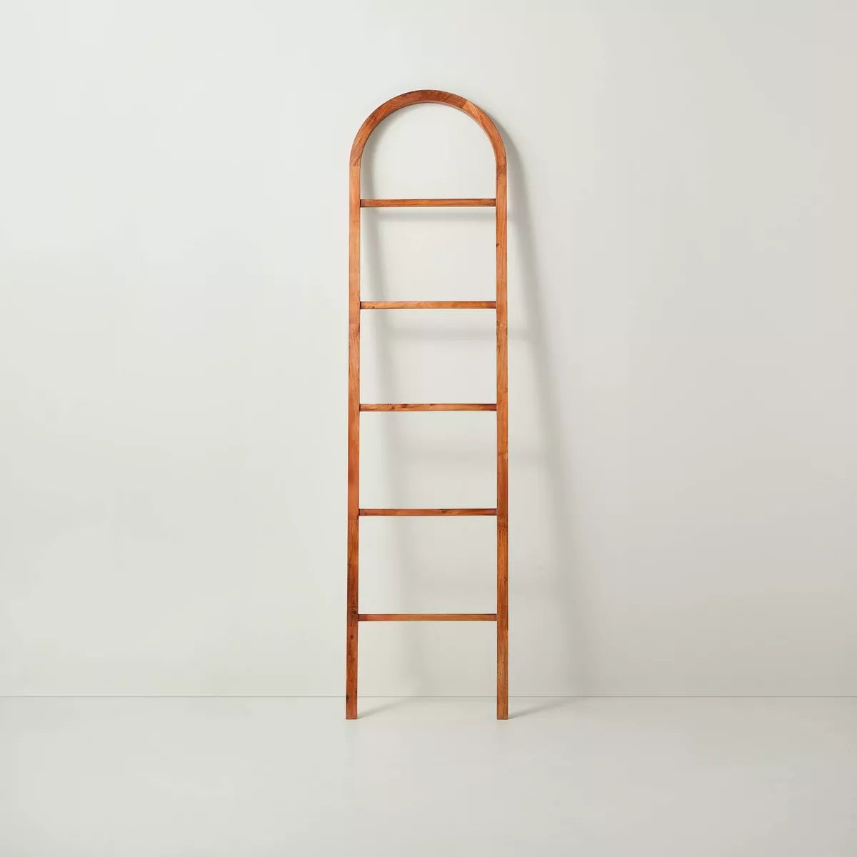 6' Arched Wood Throw Blanket Ladder Brown - Hearth & Hand™ with Magnolia | Target