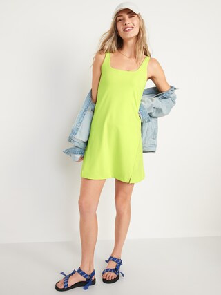 PowerSoft Sleeveless Shelf-Bra Support Dress for Women | Old Navy (US)