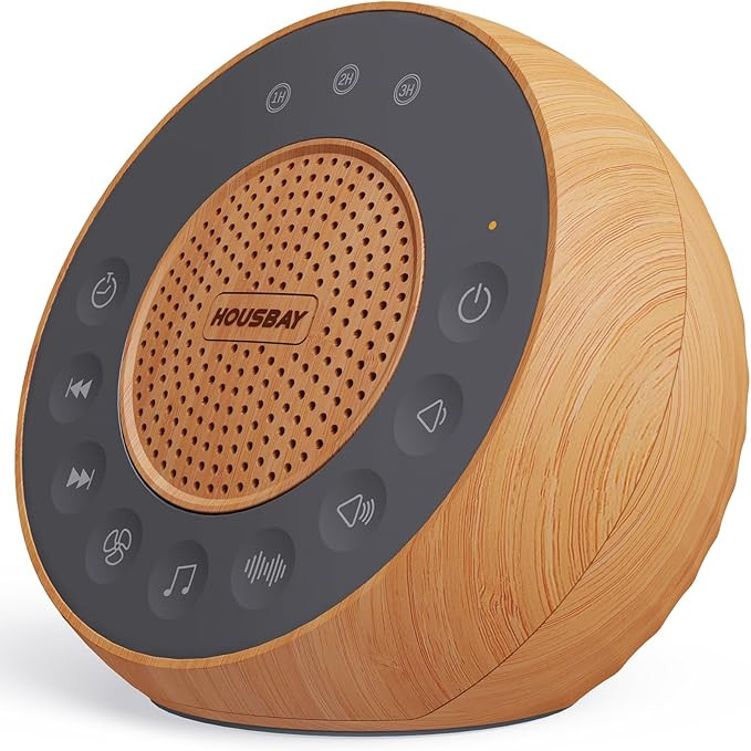 Housbay White Noise Machine with 31 Soothing Sounds, 5W Loud Stereo Sound, Auto-Off Timer, Adjust... | Amazon (US)