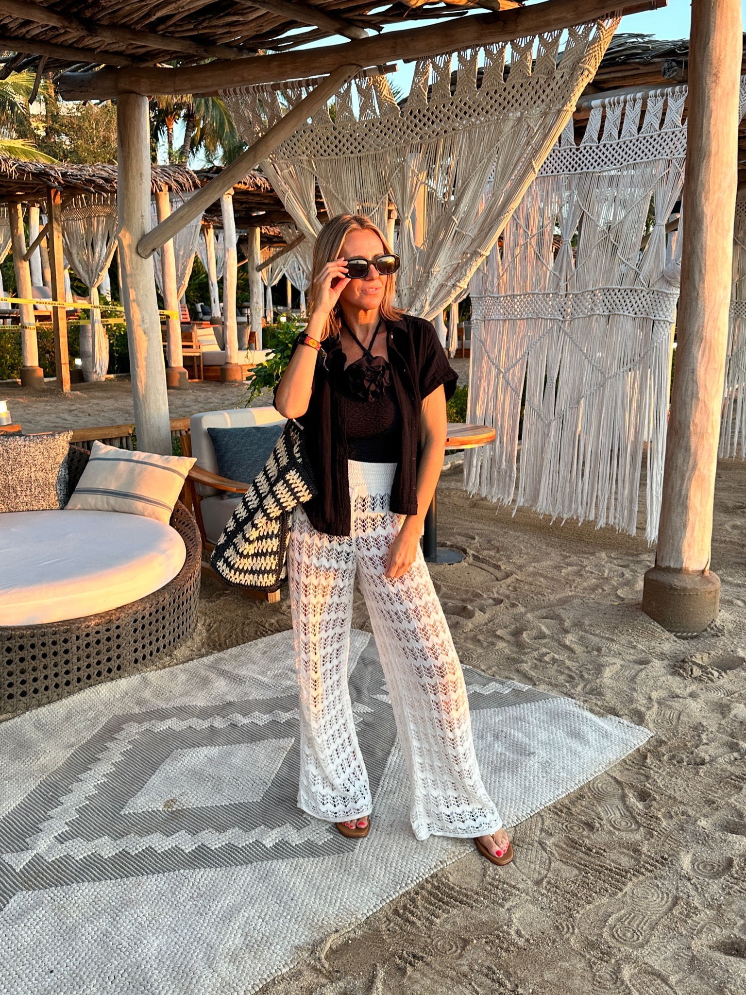 Beach vacation style 
Swimsuit size xs
Crochet pants size xs
Linked similar


#LTKStyleTip #LTKFindsUnder50 #LTKSwim