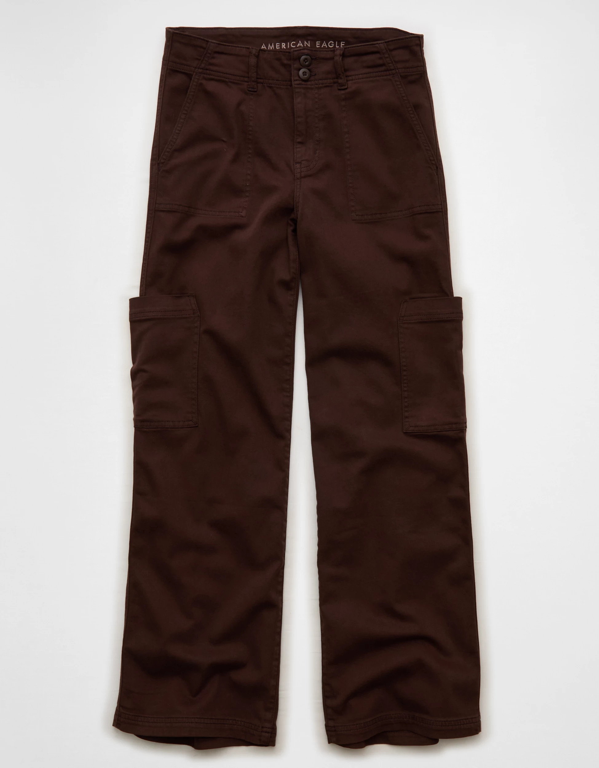 AE Stretch Super High-Waisted Wide-Leg Cargo Pant | American Eagle Outfitters (US & CA)