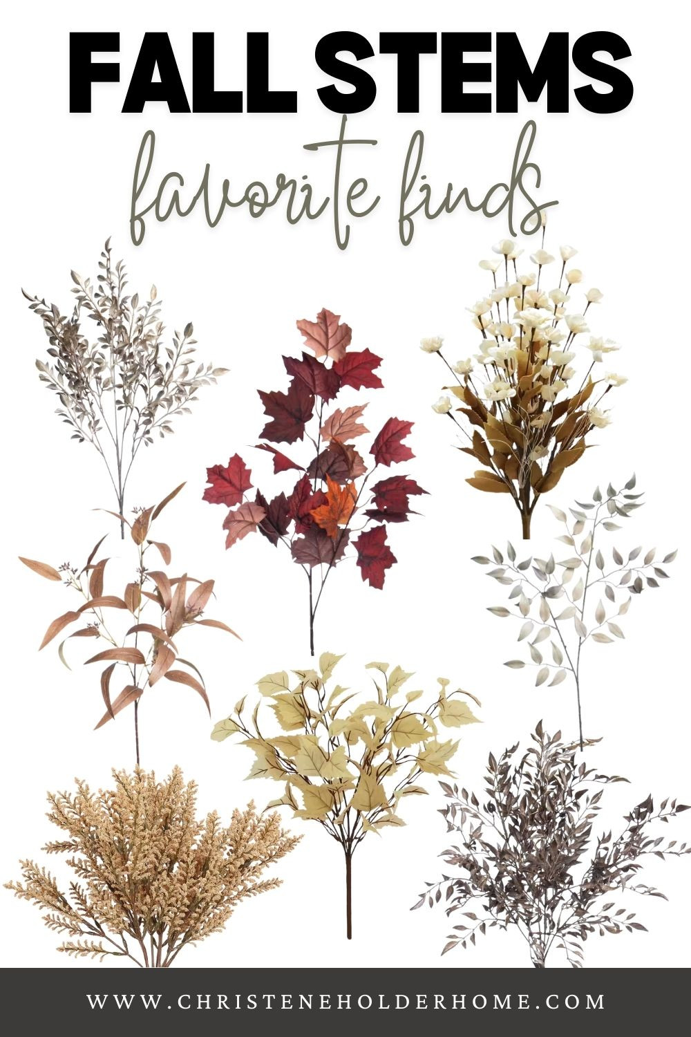 Create a cozy autumn atmosphere with these beautiful fall stems! 🍁🌿 From rich burgundy leaves to delicate white blooms, these stems are perfect for adding a touch of seasonal color to your living room, dining table, or entryway. These budget-friendly finds are ideal for making stunning fall arrangements that bring the warmth of autumn indoors. #FallDecor #SeasonalStems #CozyHome

#LTKHome #LTKFindsUnder50 #LTKSeasonal