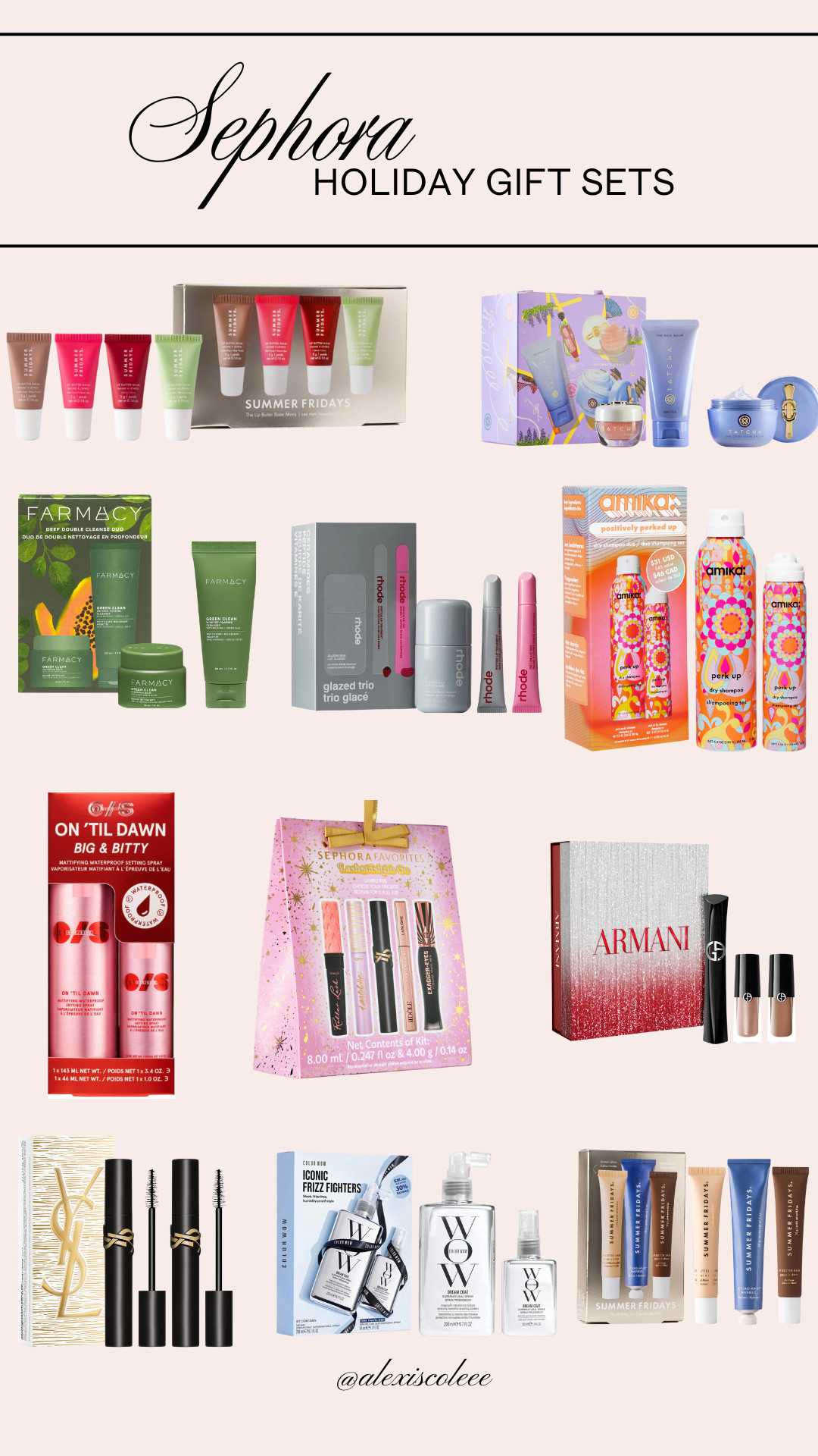 Top Holiday Set Picks for the Sephora sale! Perfect for gift giving, stocking up on favorites or discovering your new favorite products for your routine! Use code EVERYTHING at checkout now through 11/10! 

Sephora sale, skincare products, makeup inspo, beauty gift ideas, gift sets, holiday value sets, makeup routine, skincare routine inspo  

 

#LTKGiftGuide #LTKFindsUnder50 #LTKBeauty