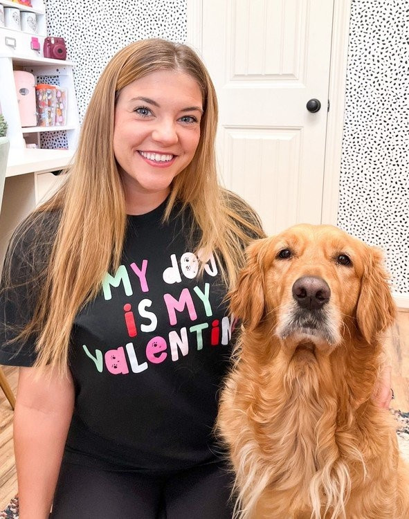 My Dog is My Valentine Tee | Callie Danielle