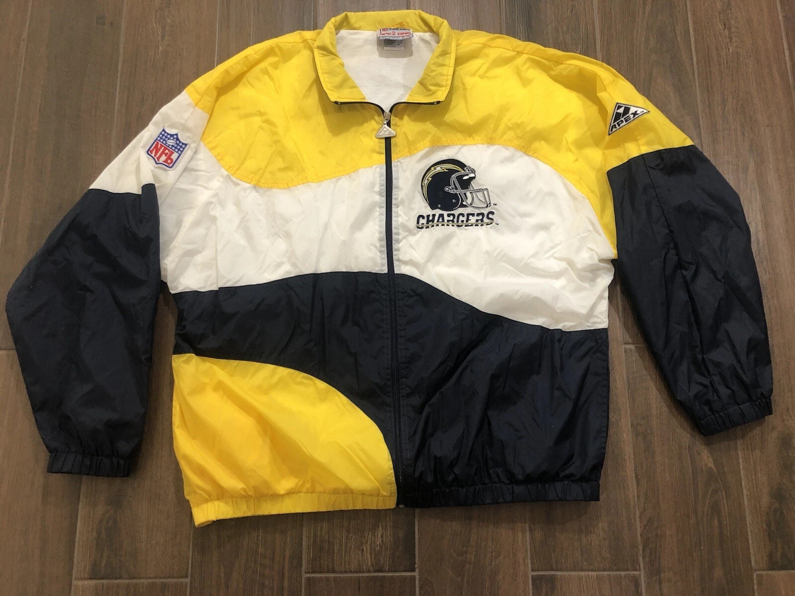 vintage nfl san diego chargers pro line jacket apex white blue XL rare | eBay US