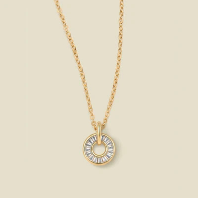April Baguette Birthstone Necklace | Made By Mary