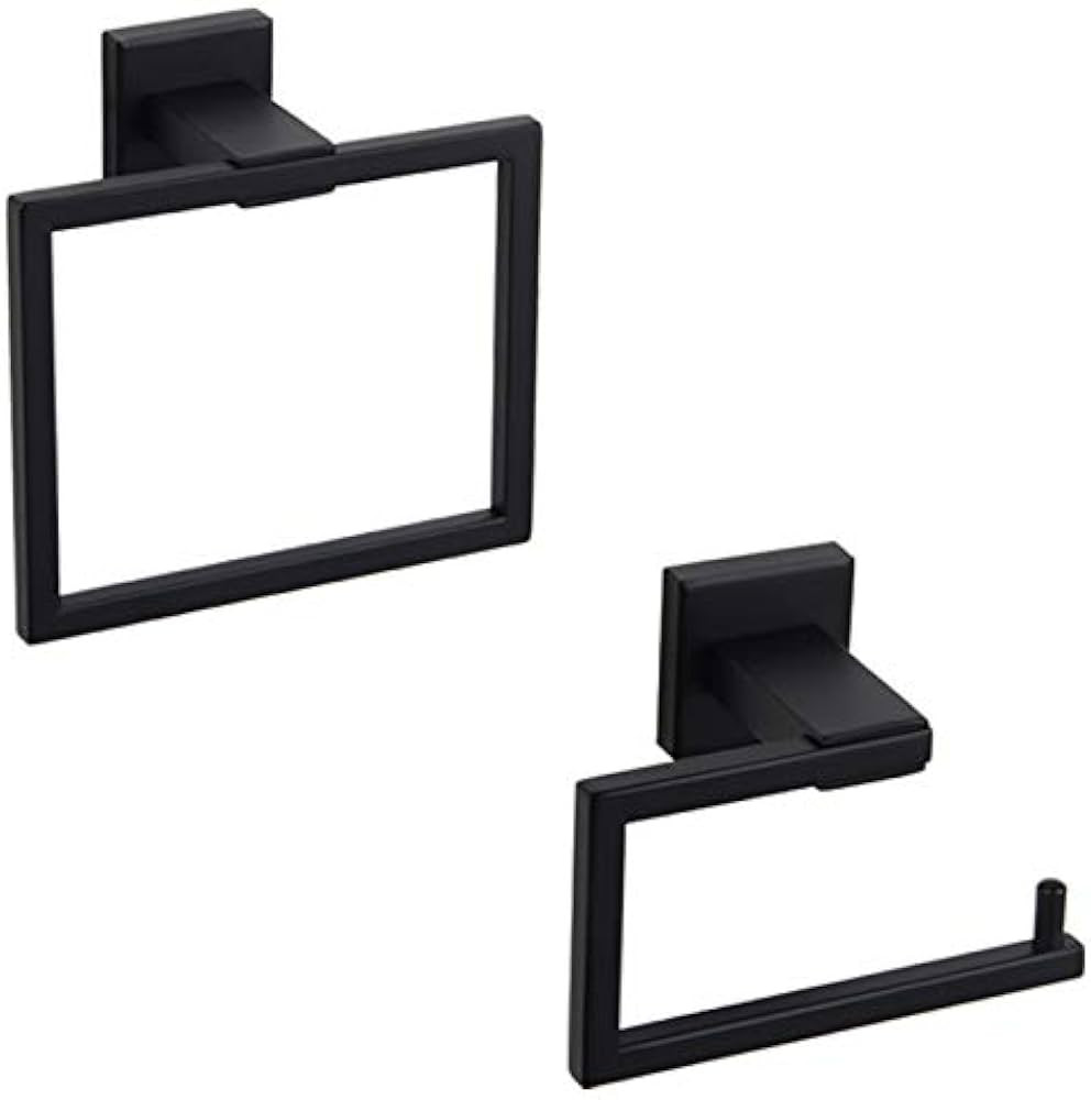 GERZ Bathroom Hardware Accessories Sets SUS304 Stainless Steel Bath Shower Set 2-Pieces(Toilet Pa... | Amazon (US)