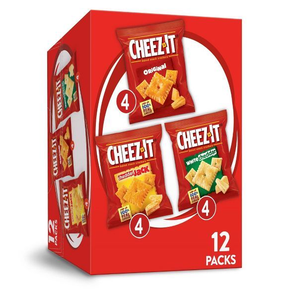 Cheez-It Baked Snack Crackers Variety Pack 12ct | Target