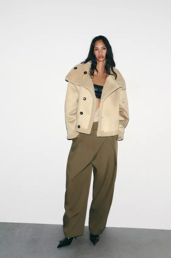 BALLOON TROUSERS WITH PLEATS | Zara UK