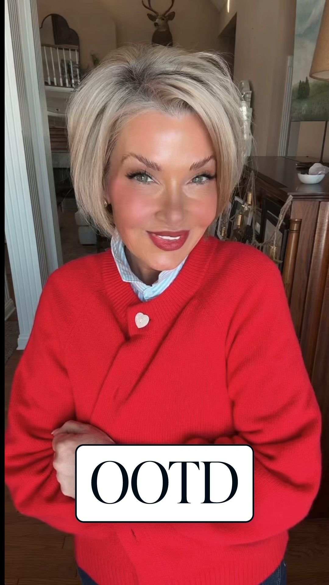 Red, bold, and doing the absolute most in the best way.
This cardigan understood the assignment. Cozy but confident, classic with a little attitude. Tossed it on with jeans and a crisp collar and suddenly I’m put together without trying too hard. Easy, flattering, and one of those pieces that makes you stand a little taller when you walk out the door.

Linked it because yes… you need it. ❤️

#LTKSaleAlert #LTKValentine #LTKootd