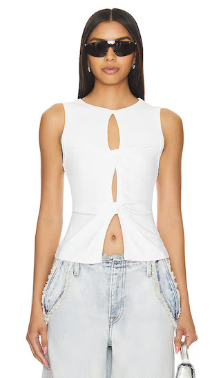 Rhyan Top in White | Revolve Clothing (Global)