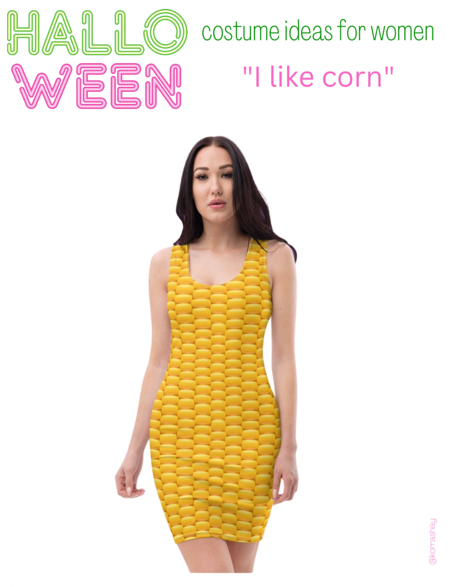 Halloween costume ideas for women: “I like corn” viral TikTok video inspired costume!

🏷 Halloween ideas, women Halloween costumes, adult Halloween costumes, simple Halloween costumes, funny Halloween costumes

#LTKHalloween #LTKSeasonal