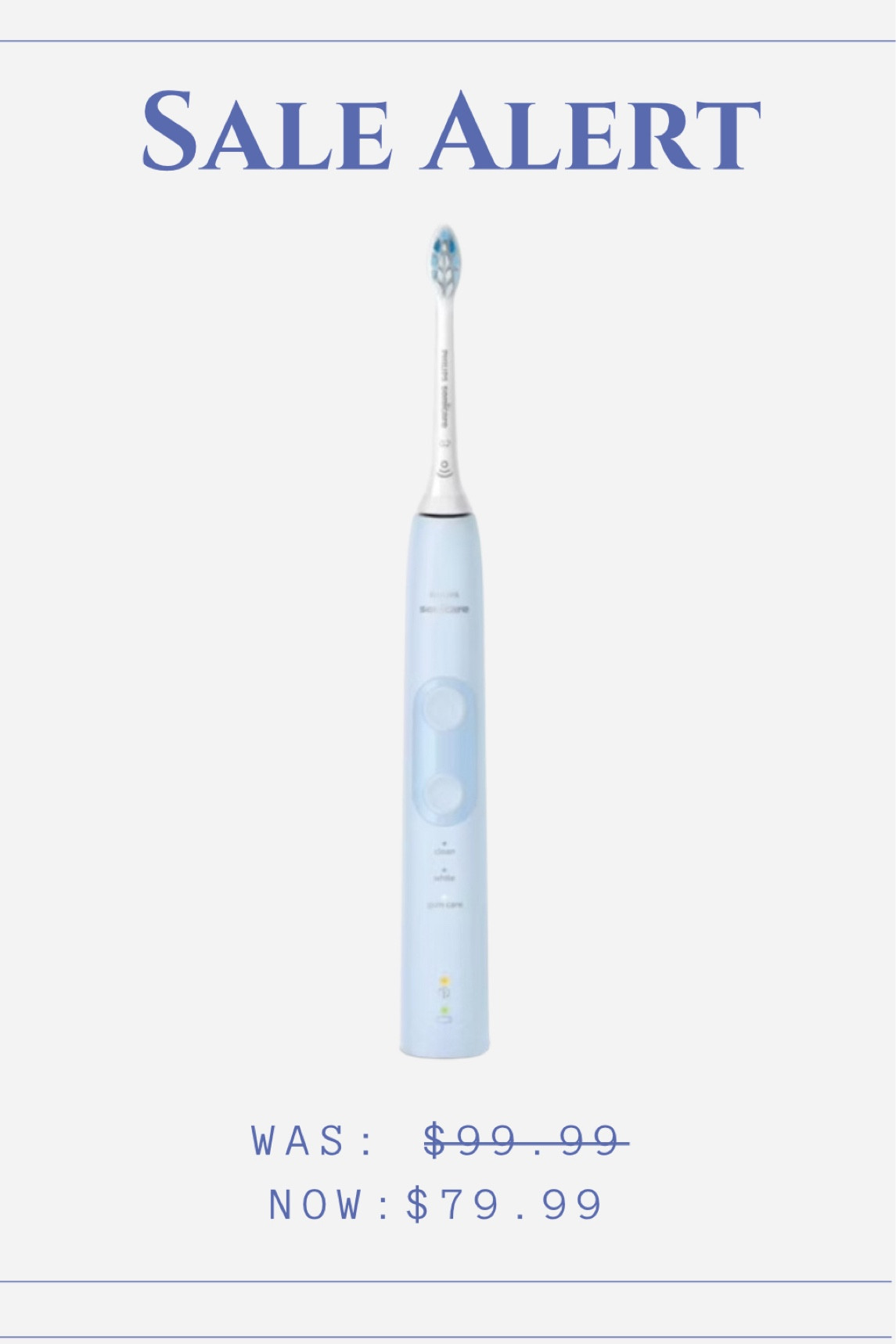 Sonicare toothbrush on major sale! It comes in several colors, but I adore this pastel blue color ! 

#LTKSaleAlert #LTKHoliday #LTKSeasonal
