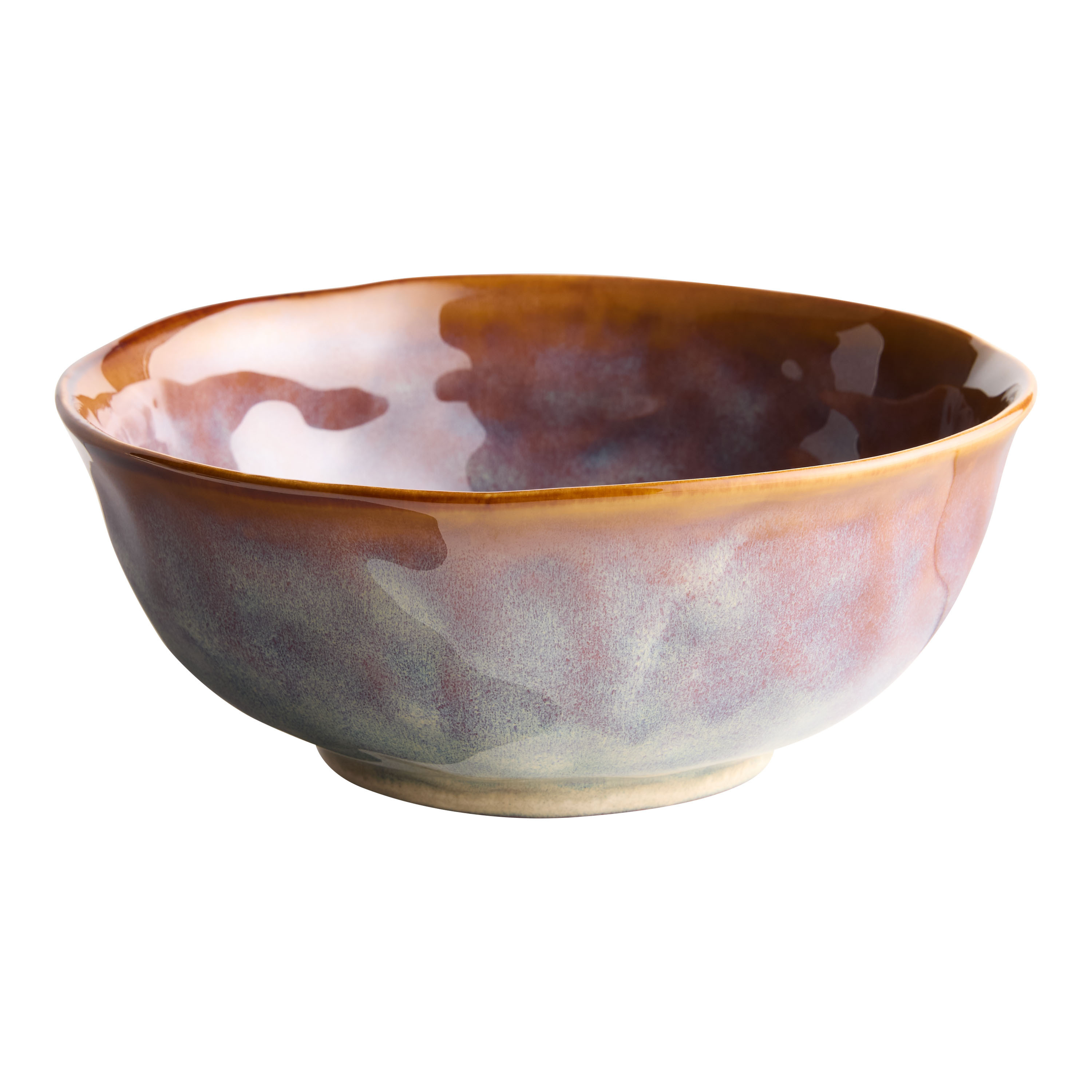 Stratford Amber Organic Reactive Glaze Bowl | World Market