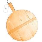 Chloe and Cotton Large Round Pine Wood Bread Board 17 inch diameter | Kitchen decorative countert... | Amazon (US)