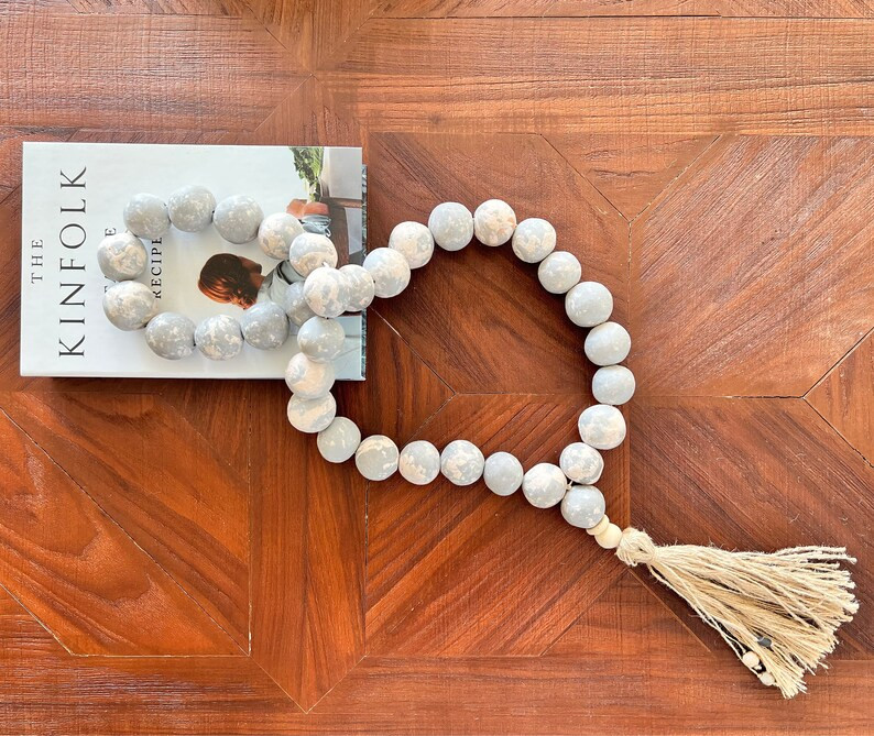 XL Clay Bead Garland Terracotta Rustic Garland Coffee Table | Etsy UK | Etsy (UK)