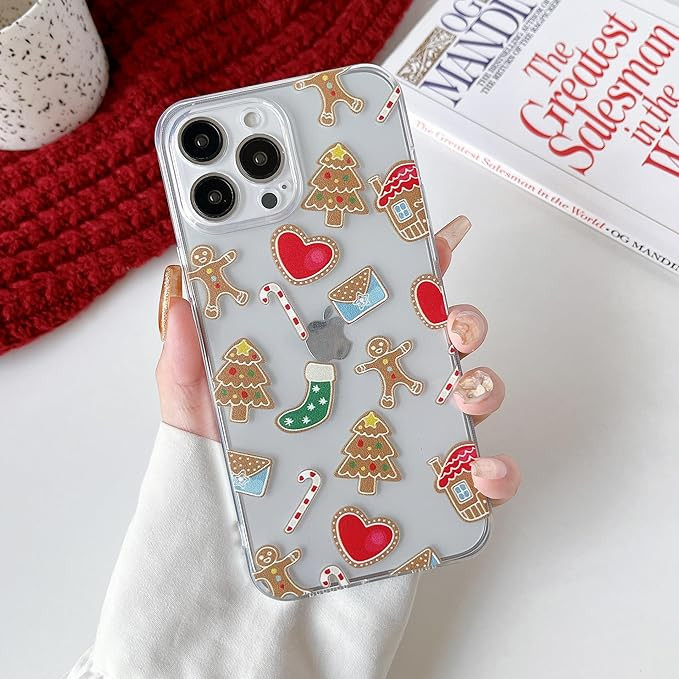 ZTOFERA Christmas Phone Case for iPhone 15 Pro Max 6.7 inch,Clear Cute Merry Christmas Pattern Ph... | Amazon (US)