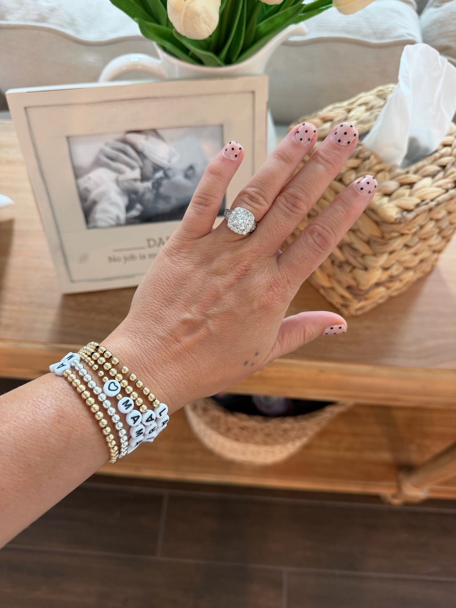 Nails and bracelets 🤍