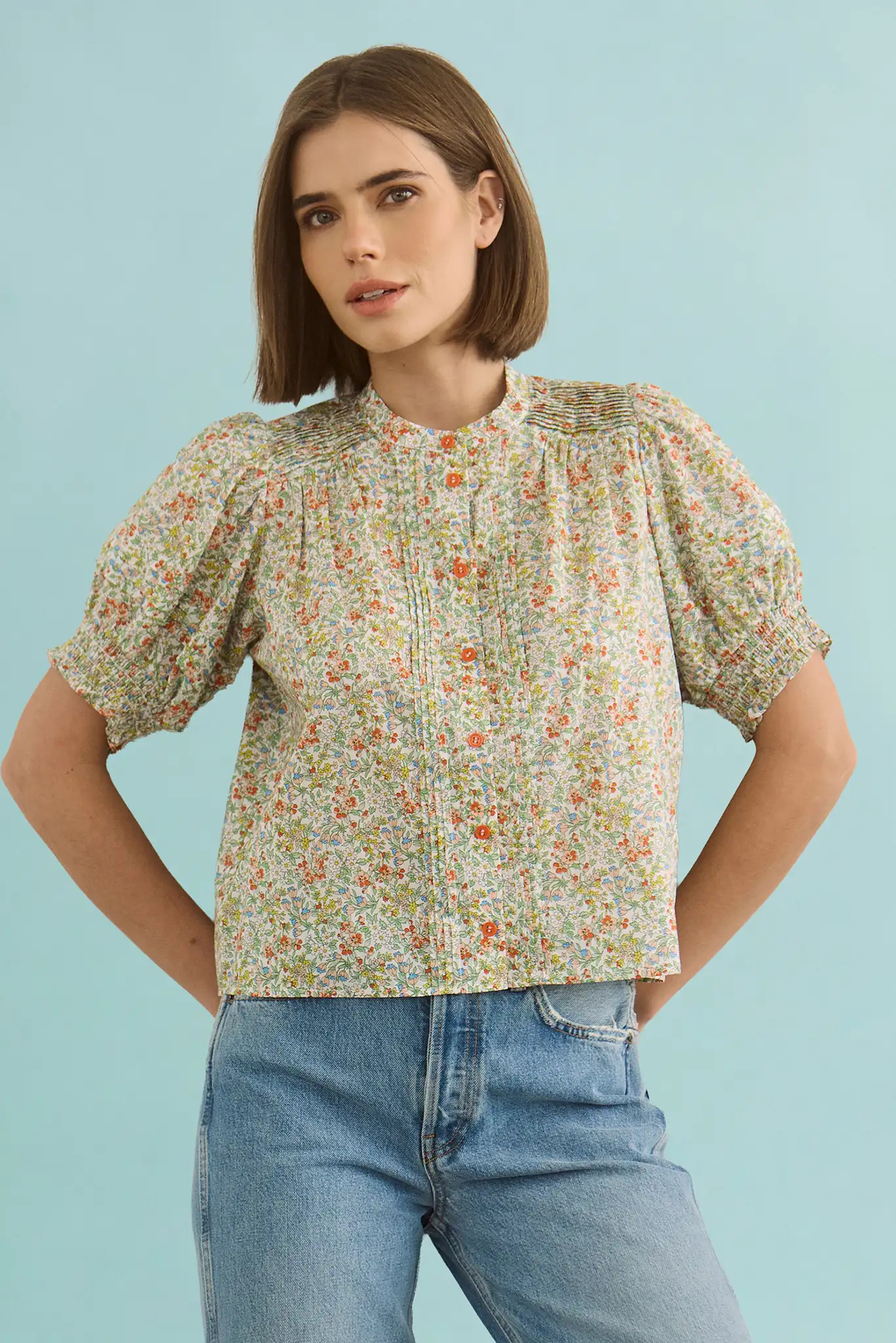 Hartley Top | Floral Puff Sleeve Top | Hunter Bell | Hunter Bell