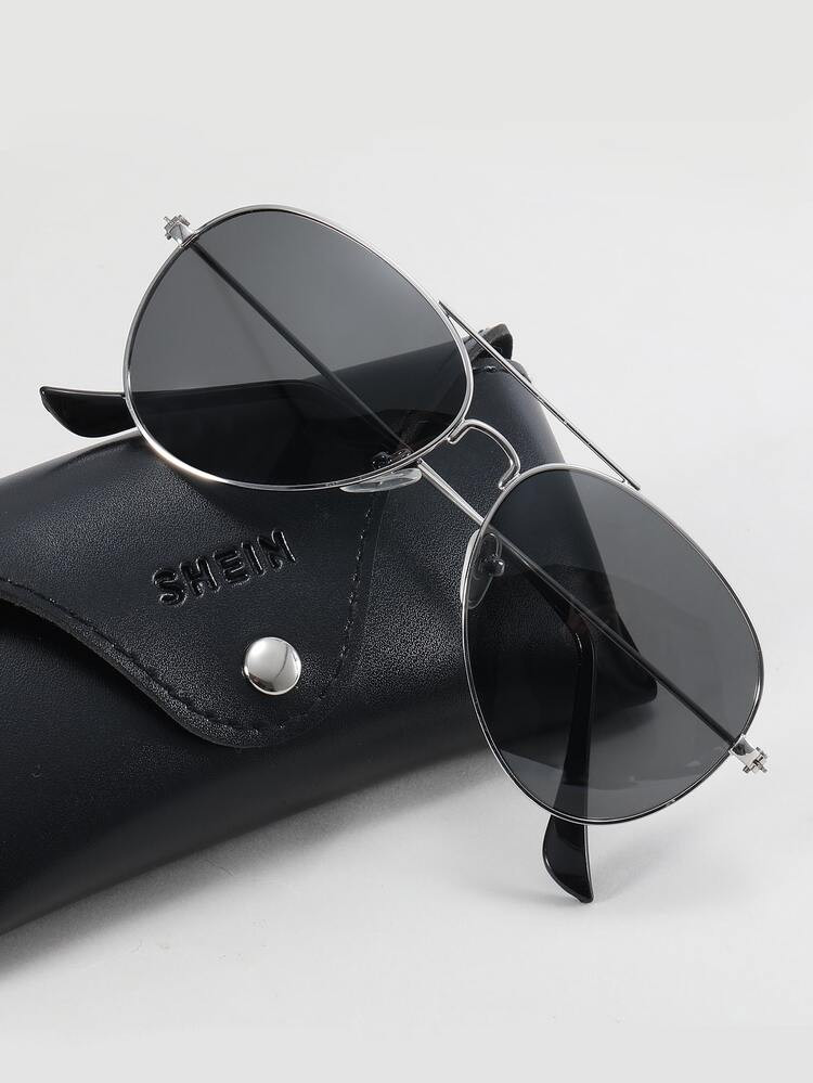 Männer Pilotenbrille mit metallischem Rahmen | SHEIN