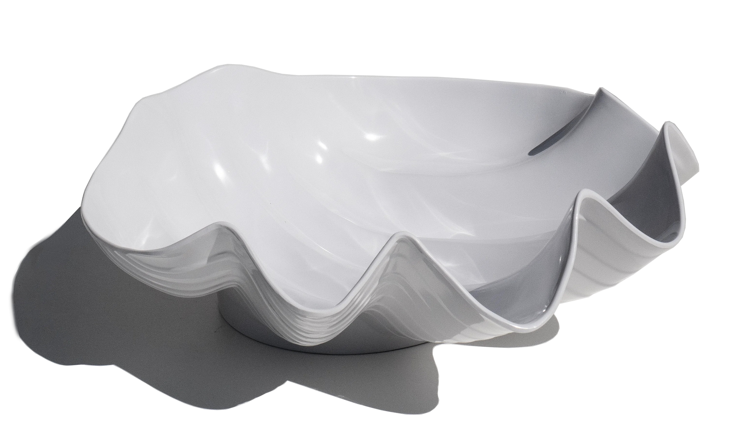 Coastal Melamine Shell Serving Bowl - White - 14.9 "x 13" | Wayfair North America