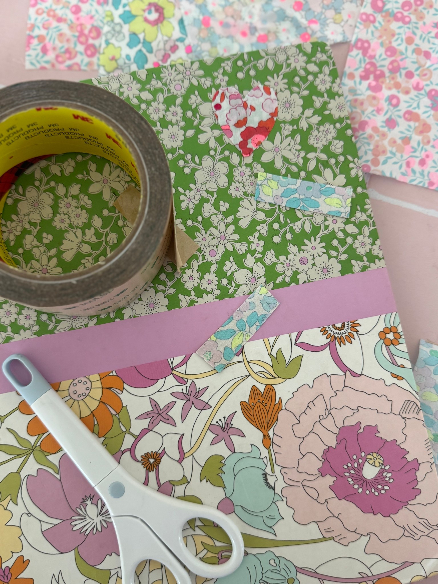 Featured in today’s Reel: Loved making fabric stickers from fabric scraps and this double sided tape!

#LTKHome