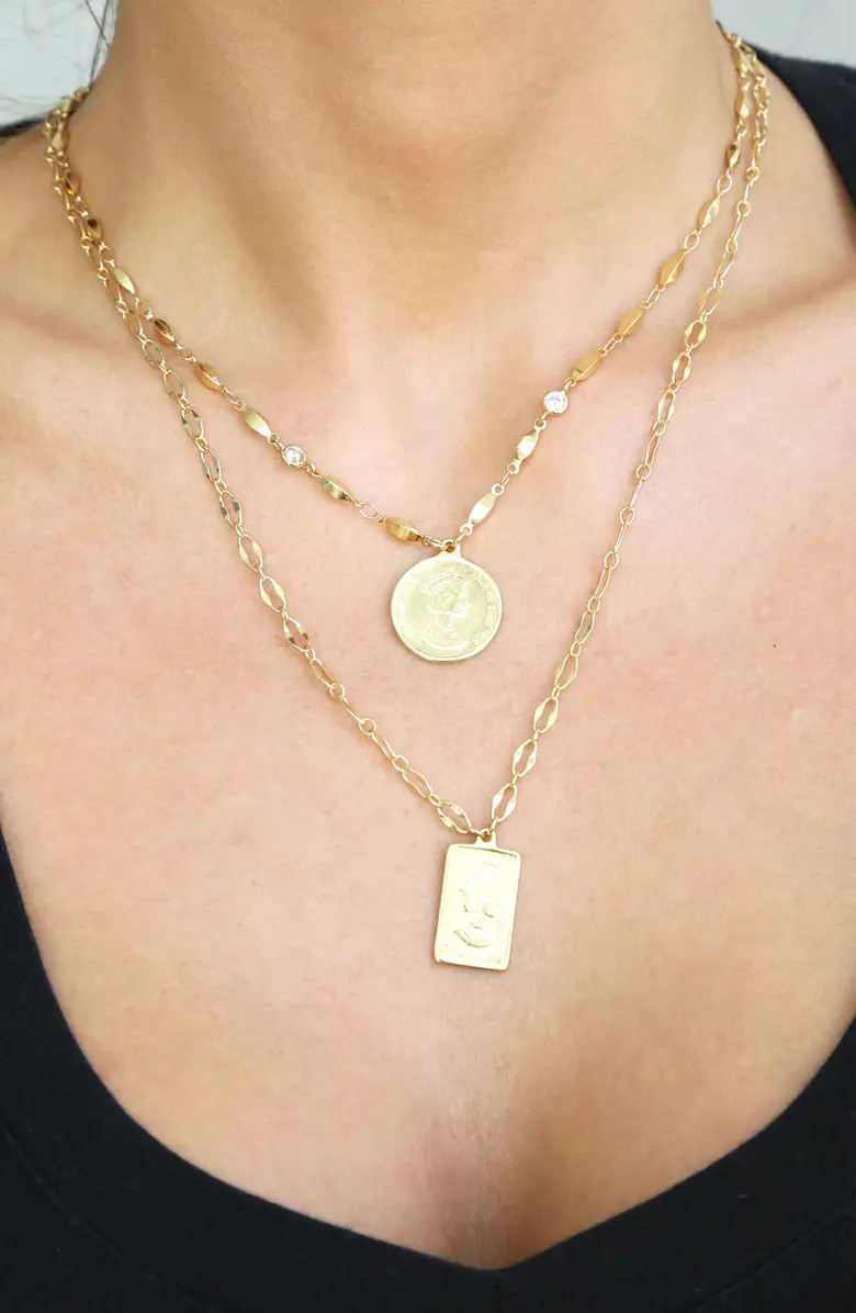 Ettika Set of 2 Pendant Necklaces | Nordstrom | Nordstrom