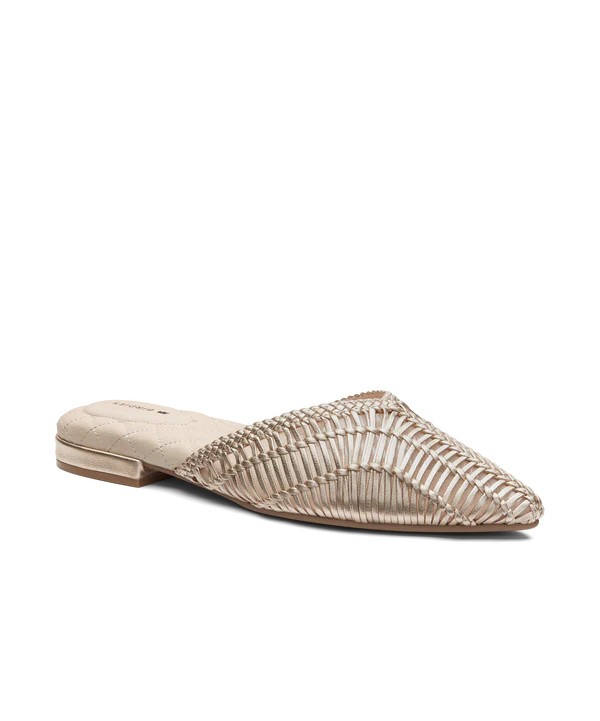 The Swan - Gold Woven Leather | BIRDIES