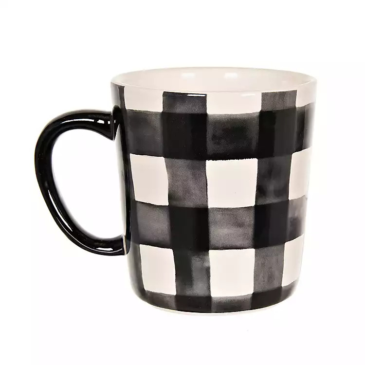 Brushed Buffalo Plaid Mugs, Set of 4 | Kirkland's Home